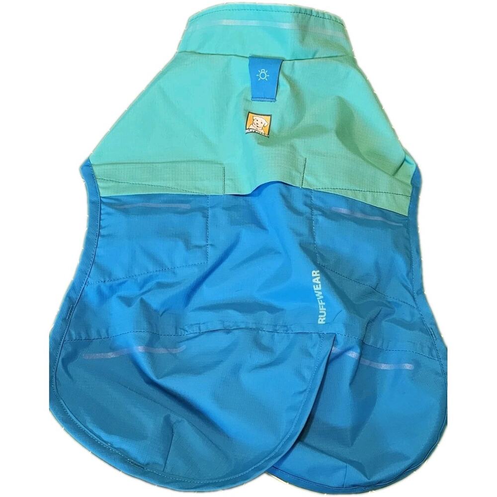 Ruffwear Sun Shower Dog Raincoat Jacket Waterproof Blue Teal Size XXS XX-Small
